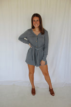 Load image into Gallery viewer, long sleeve button romper
